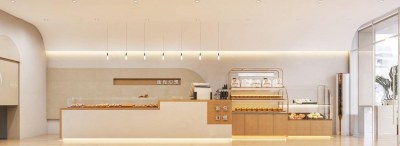 现代面包店蛋糕店3D模型下载